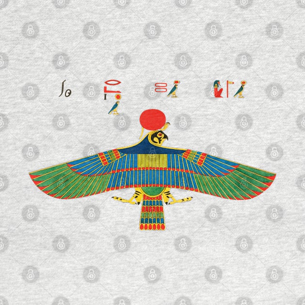 AMON RA AS HAWK Egyptian Sun God by BulganLumini